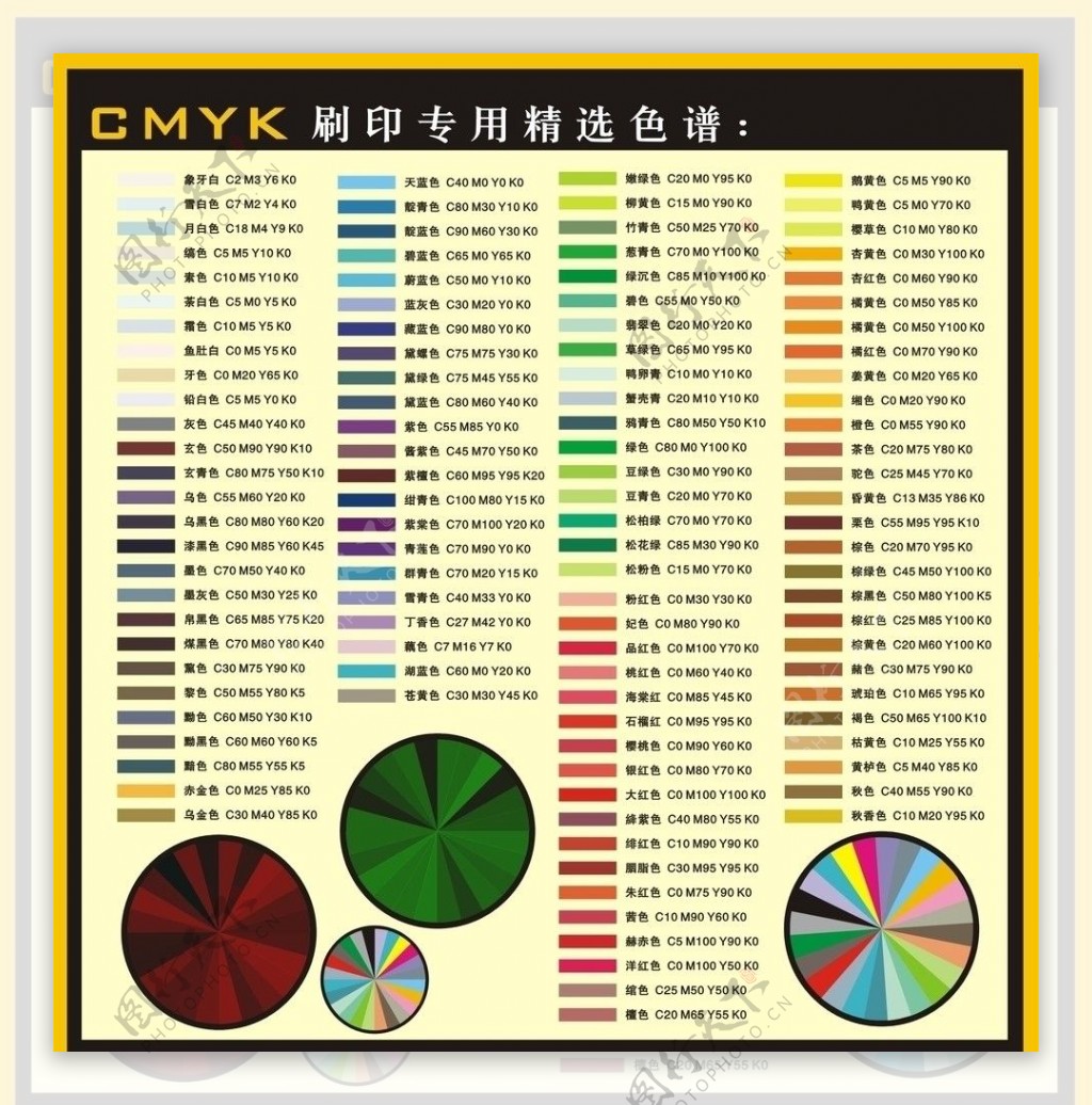 cmyk色谱精选图片