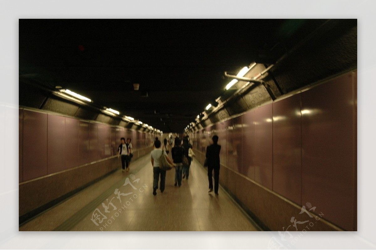 香港风光之香港地铁通道图片