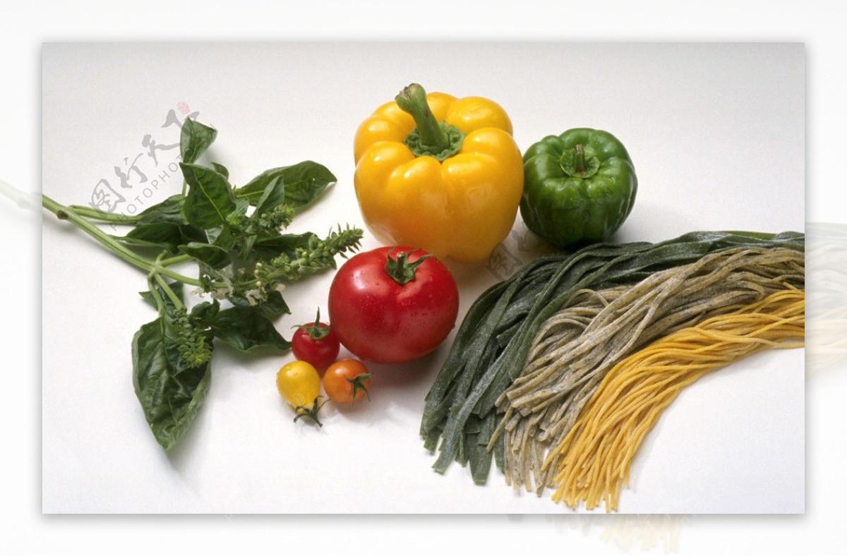 蔬菜白背景素材图图片