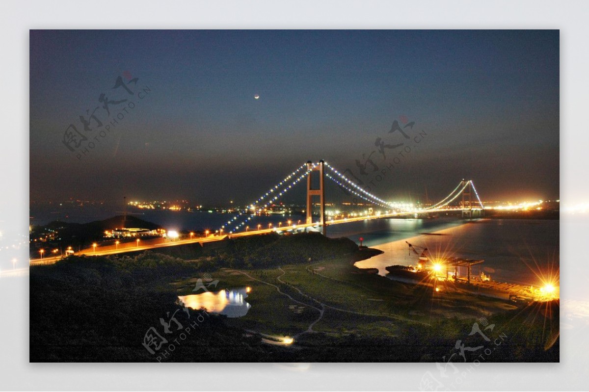 江阴大桥夜景图片