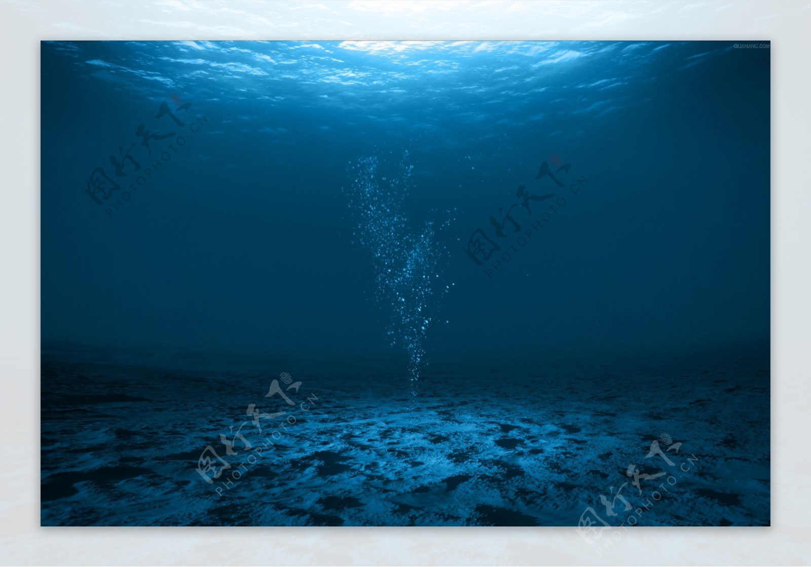 深海海底蓝色图片