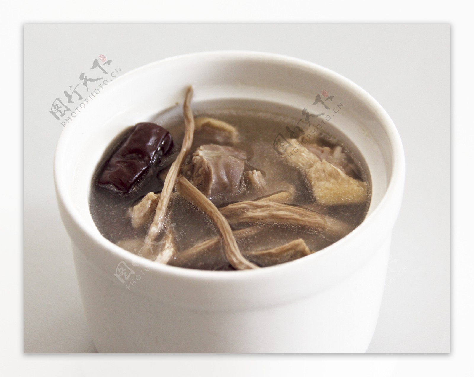 茶树菇老鸭汤图片
