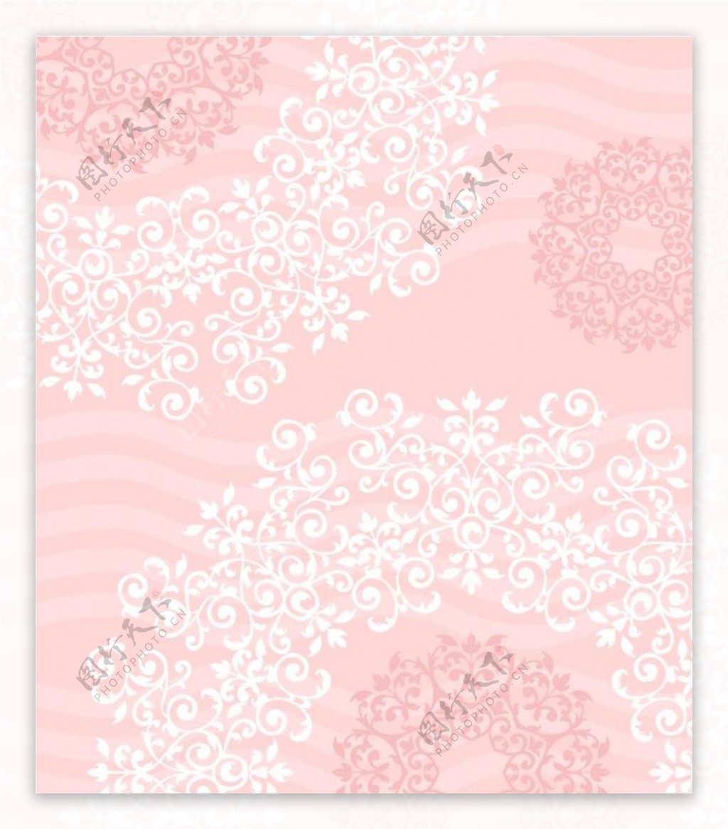 粉色婚庆素材古典纹图片