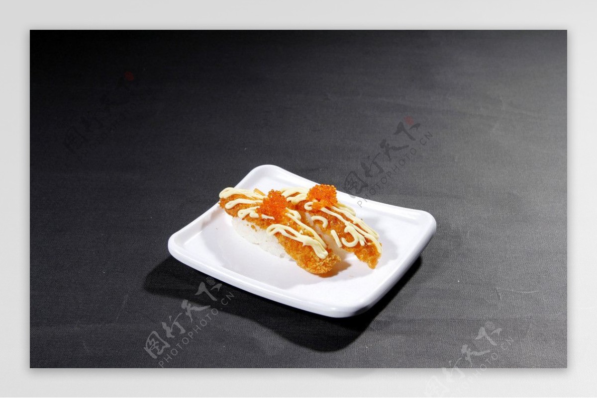 吉列炸虾寿司图片