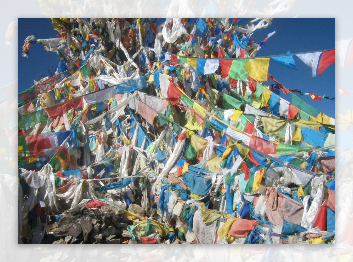 西藏经幡图片