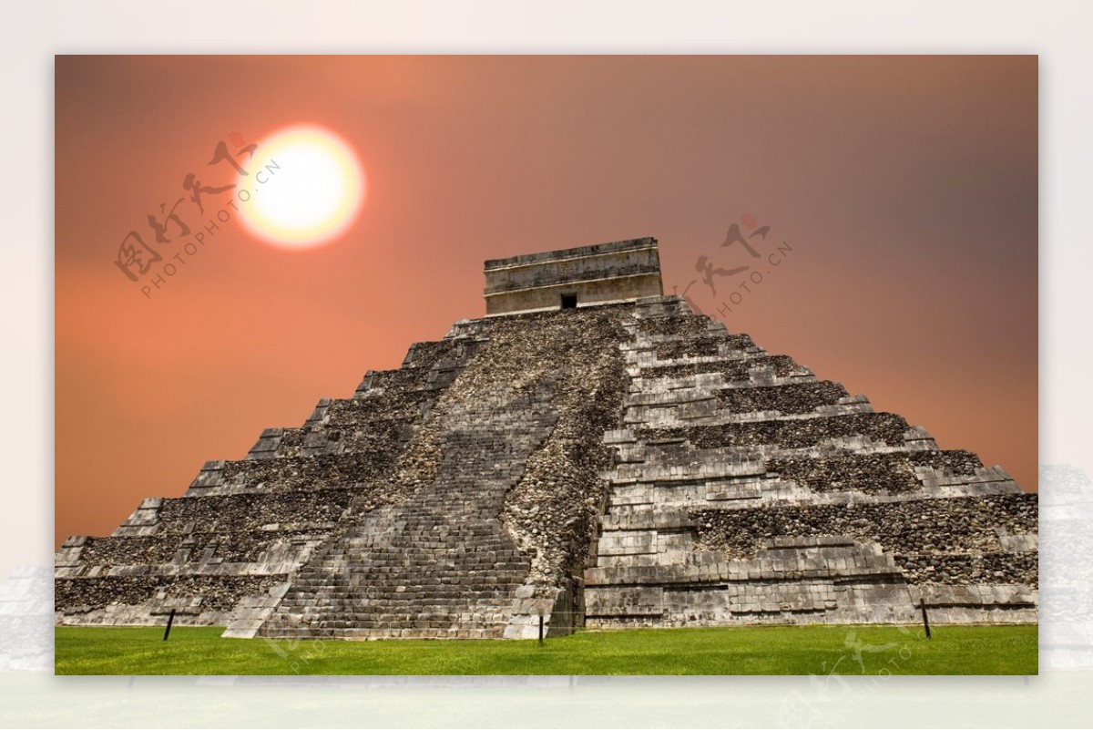 玛雅古文明建筑高清摄影图片