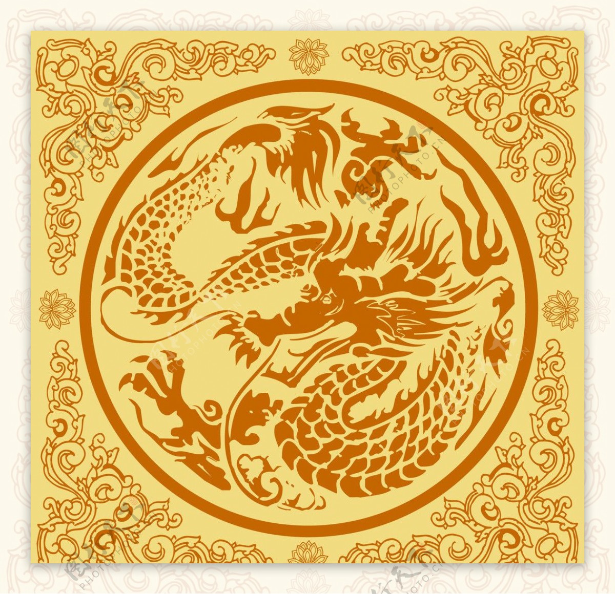 中国龙纹图片