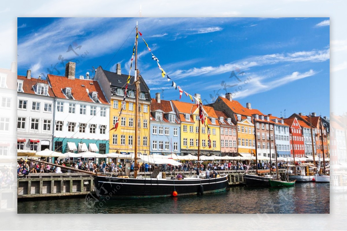 哥本哈根老码头图片