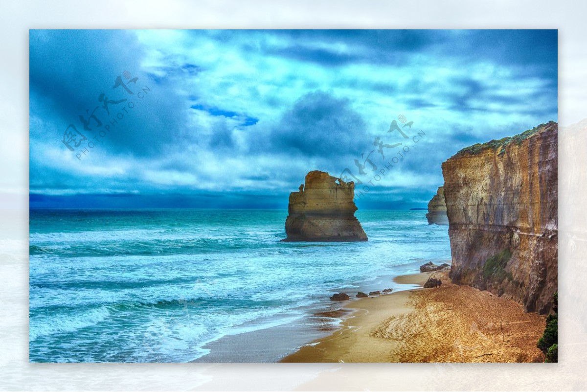 澳洲大洋路海滩风景图片