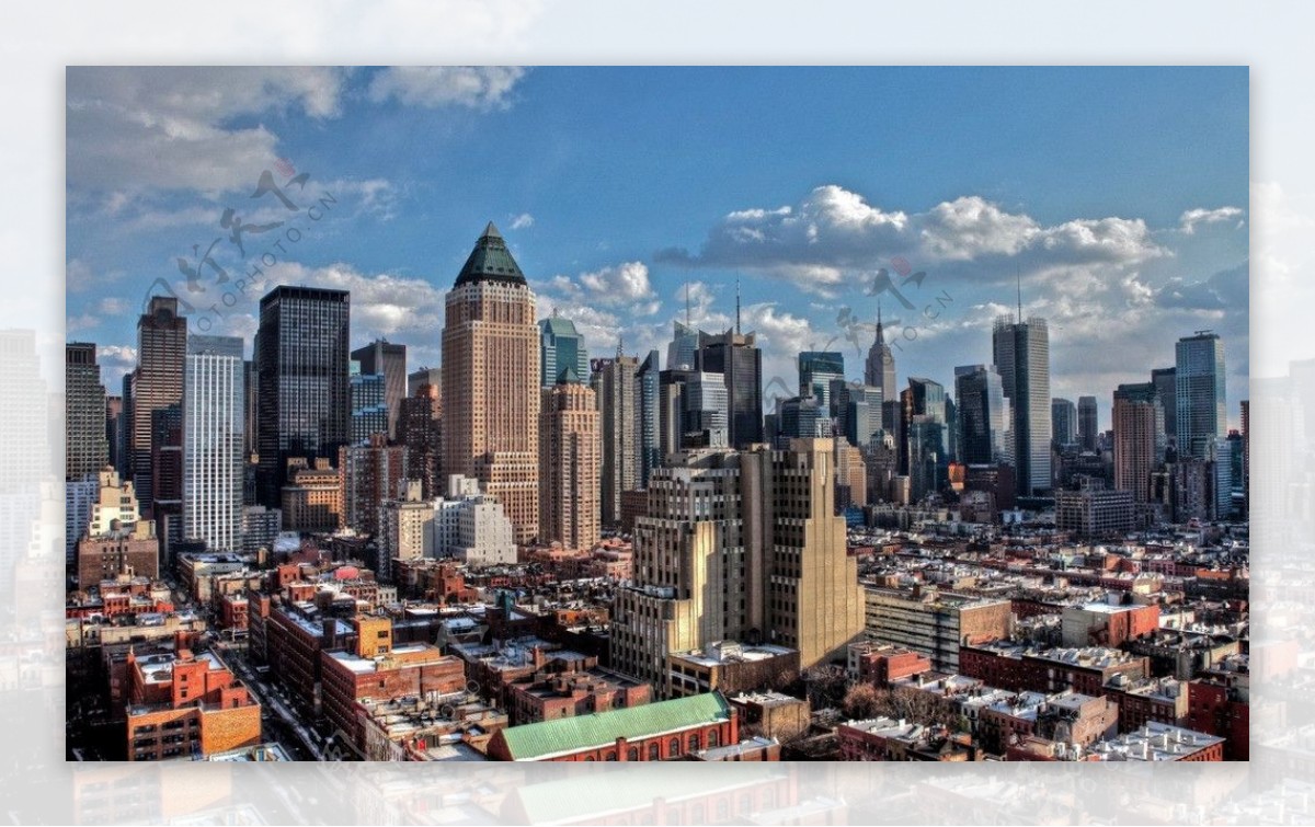 纽约曼哈顿建筑群图片