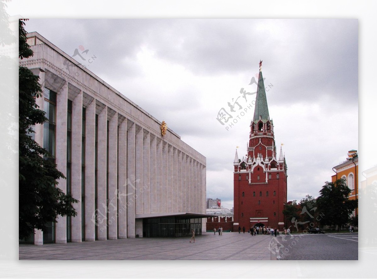 莫斯科克里姆林宫及大会堂图片