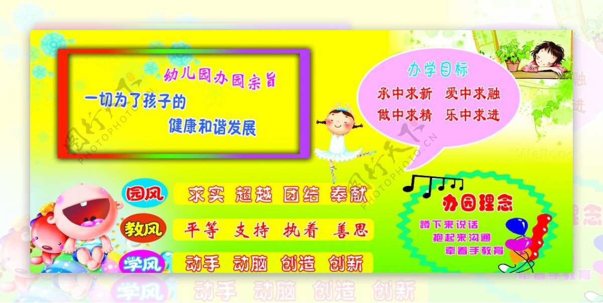 幼儿园办学宗旨图片