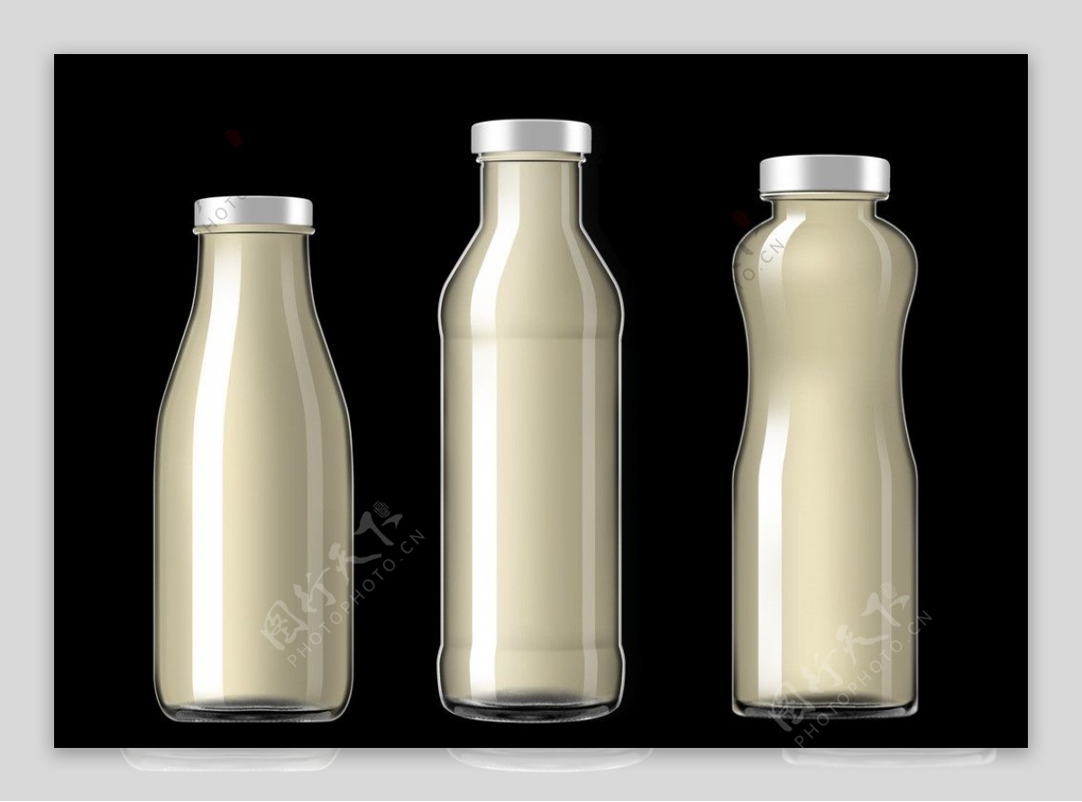 玻璃瓶透明瓶奶瓶图片