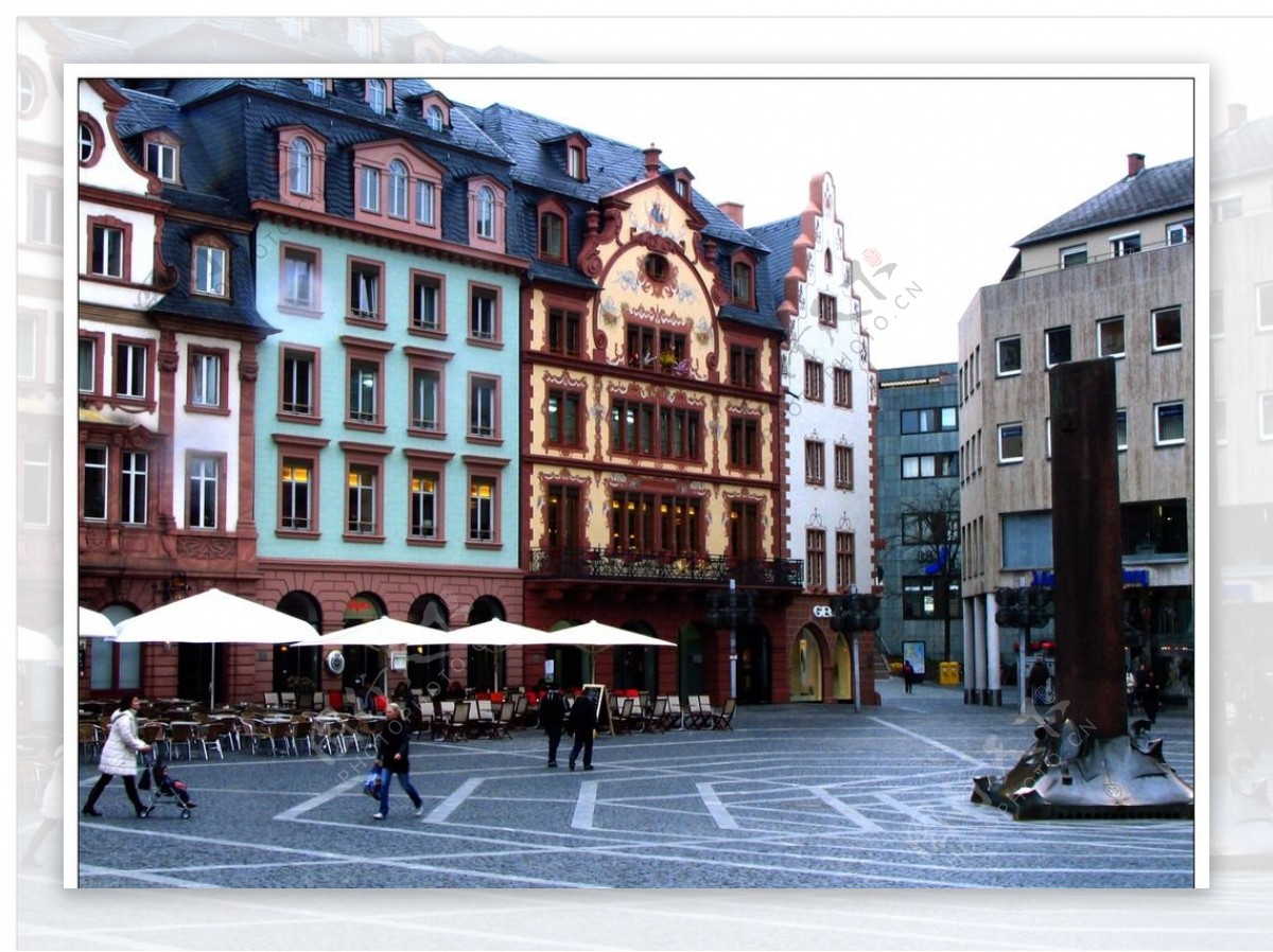 德国汉堡小街街景图片