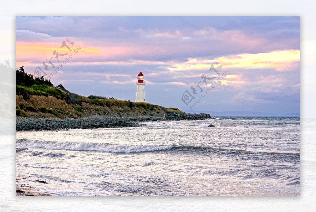 海边灯塔风景图片