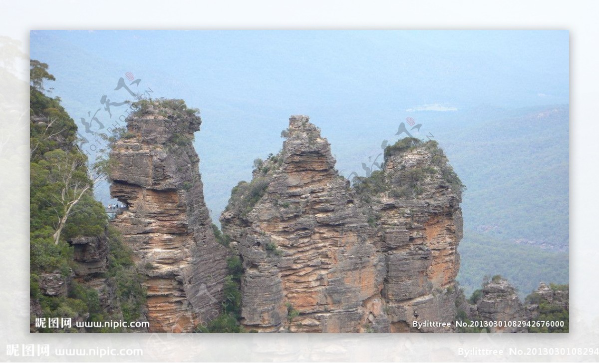 澳洲蓝山三姐妹峰图片