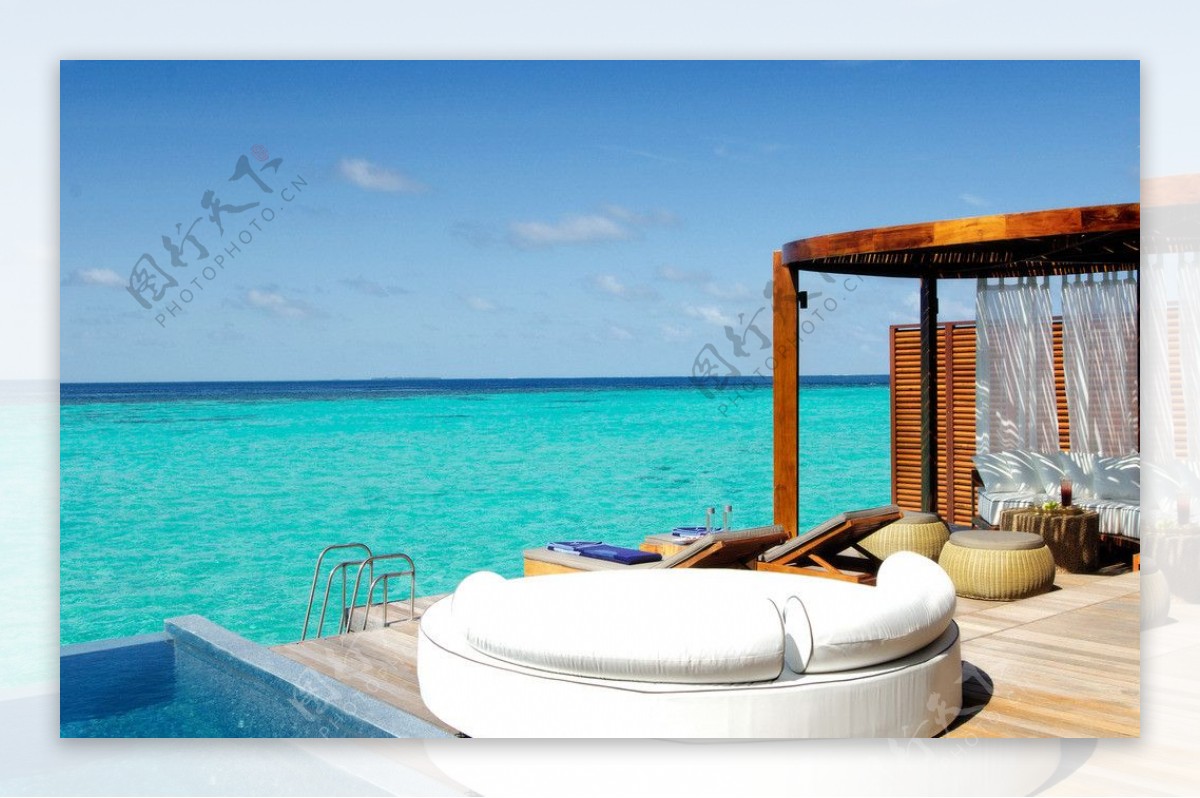 马尔代夫顶级别墅海景图片