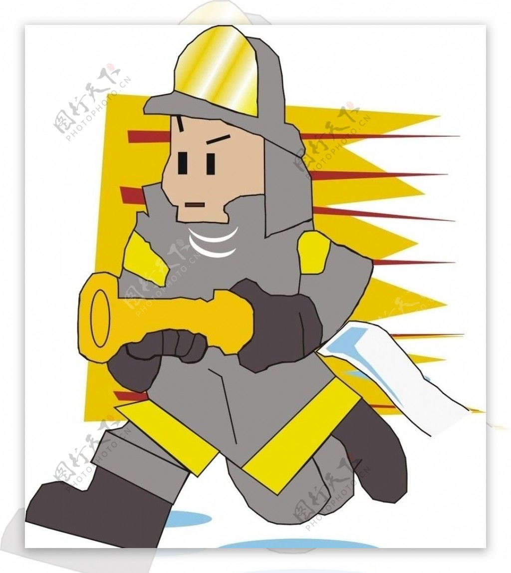 救火消防员图片