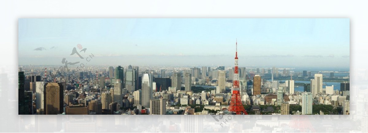 东京城市俯视图片