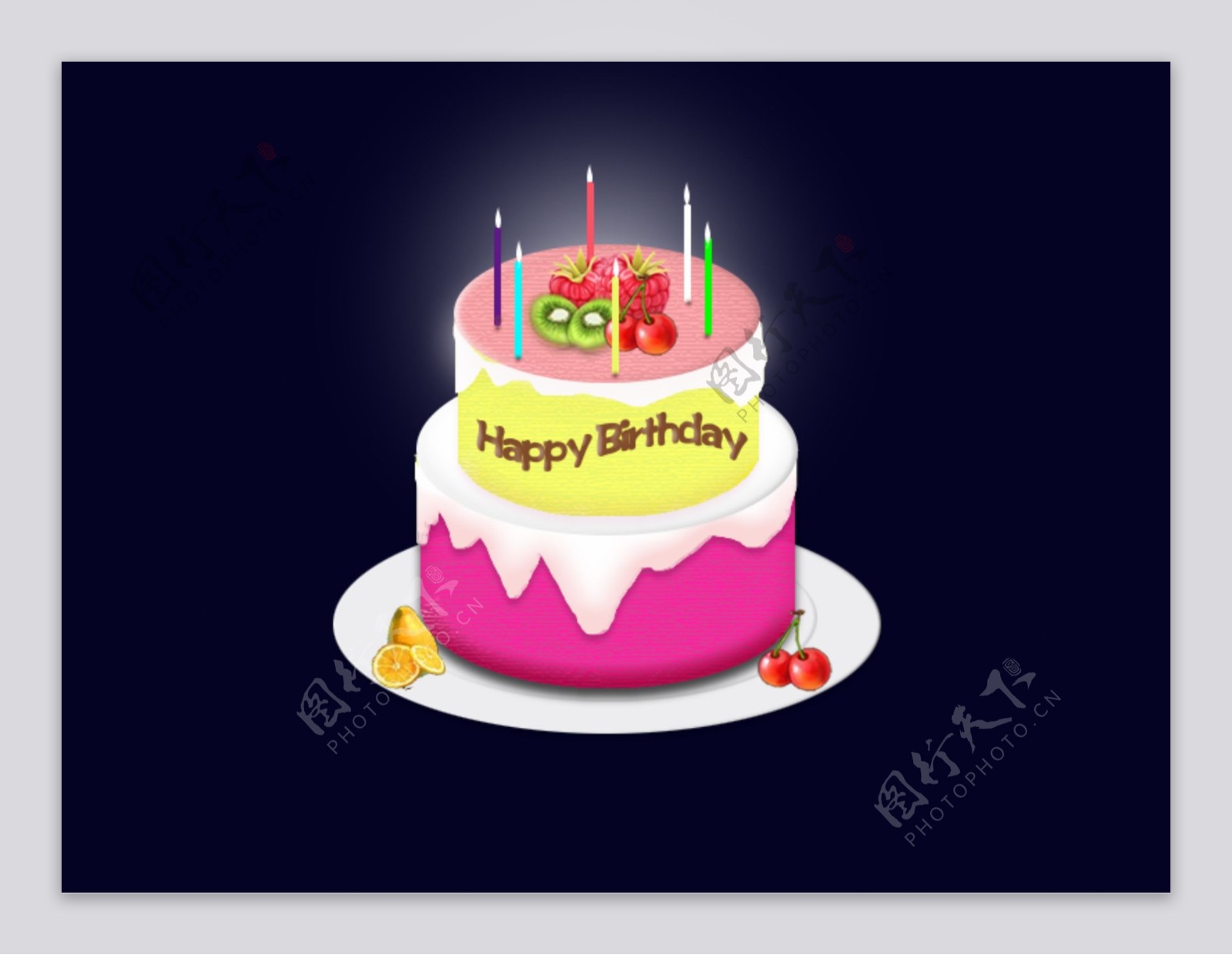 生日蛋糕图片素材-编号18603892-图行天下