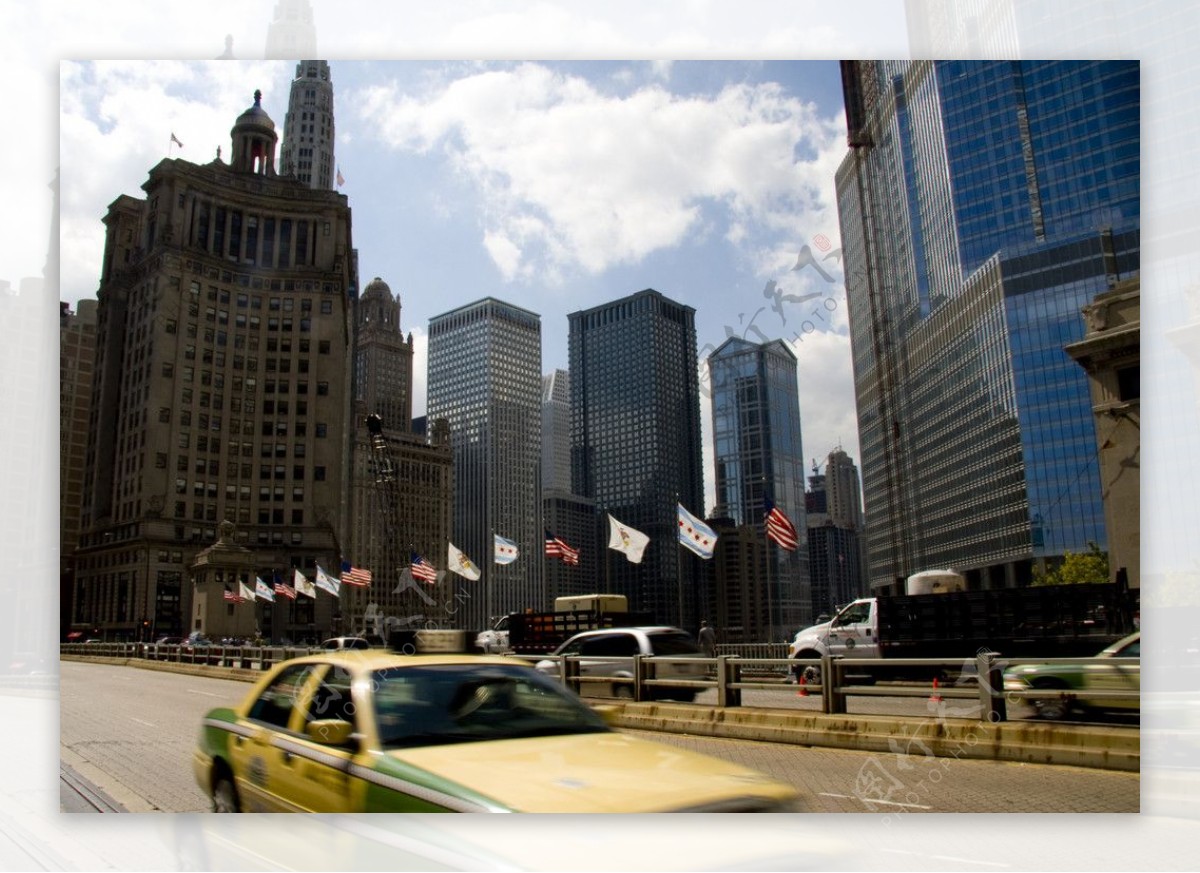 芝加哥密歇根大道街景图片