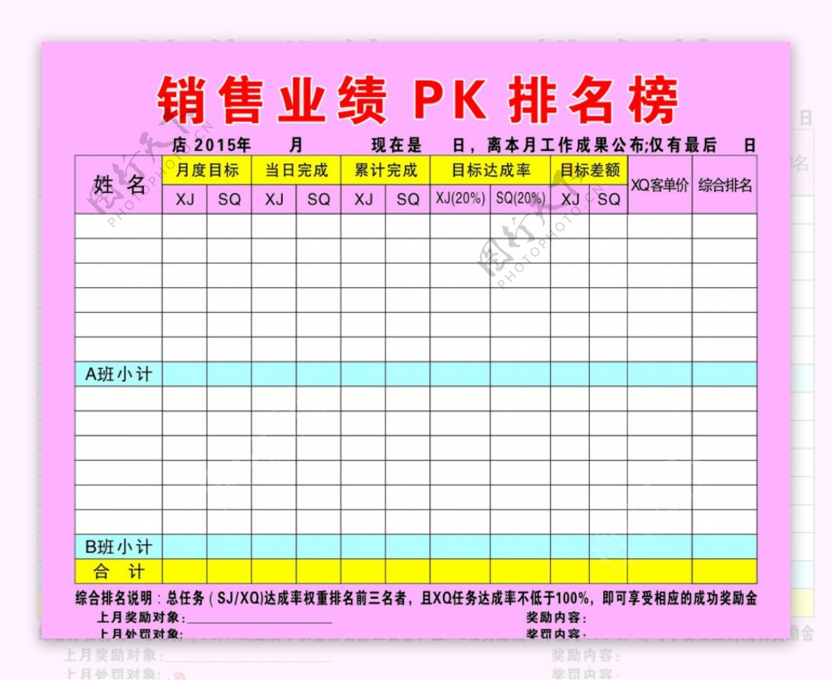 销售业绩排名榜图片