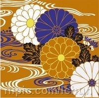 日本传统图案矢量素材46花卉植物图片
