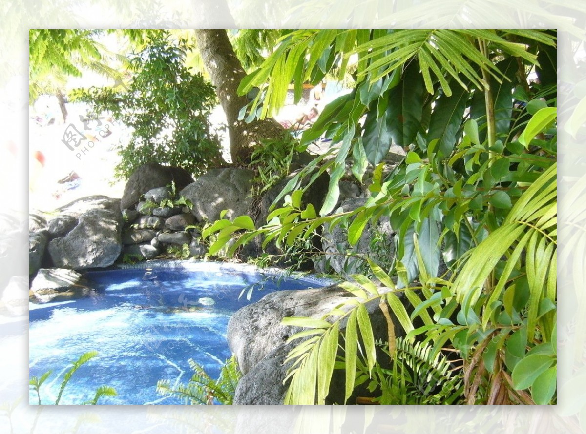 夏威夷度假村游泳池图片