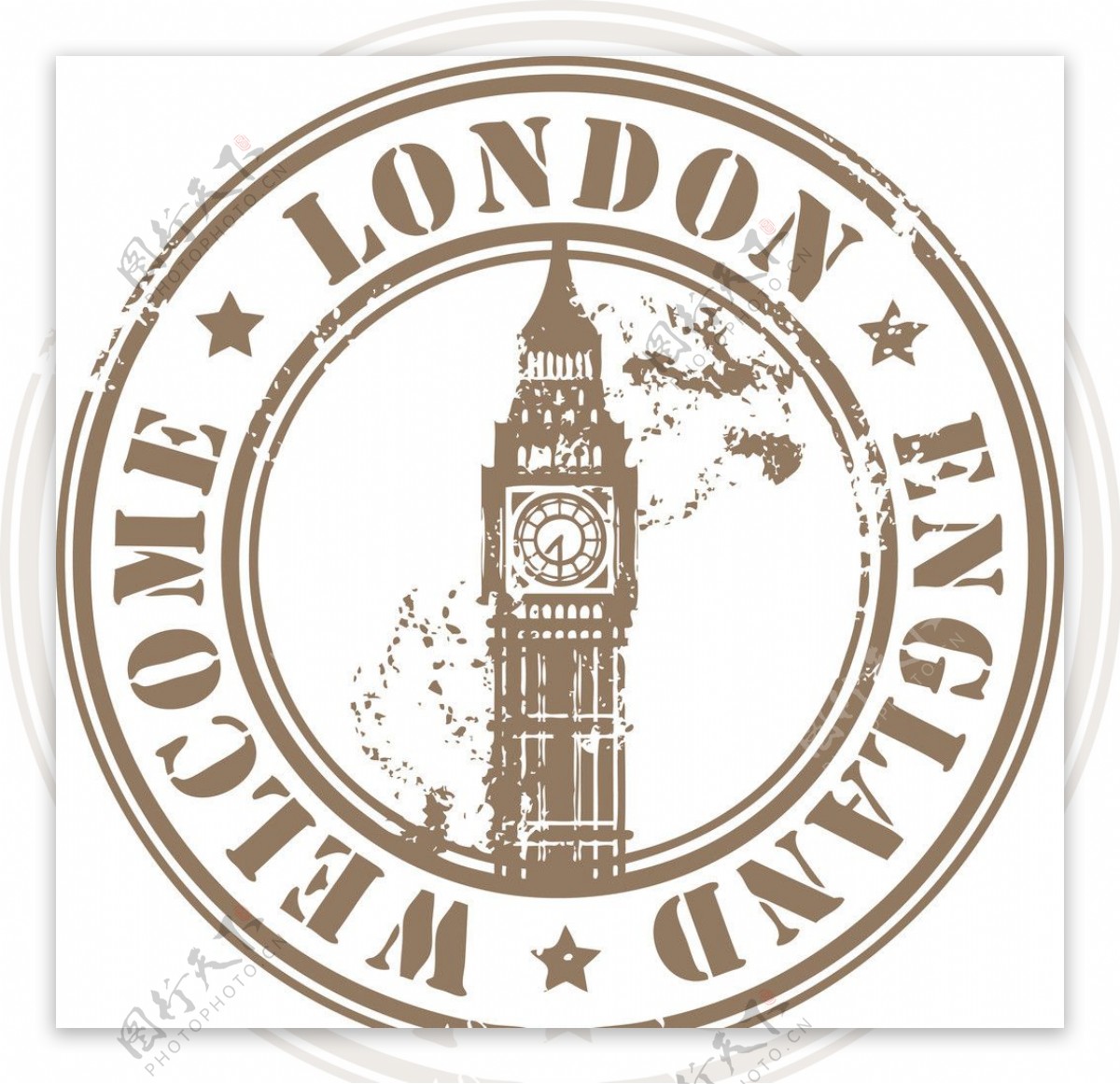 伦敦邮戳图片