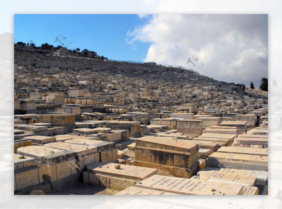 橄榄山犹太人墓地图片