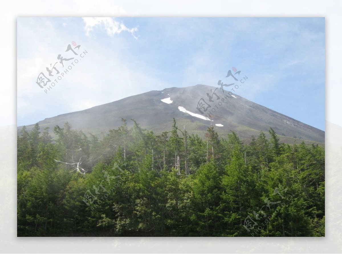 富士山的雪图片