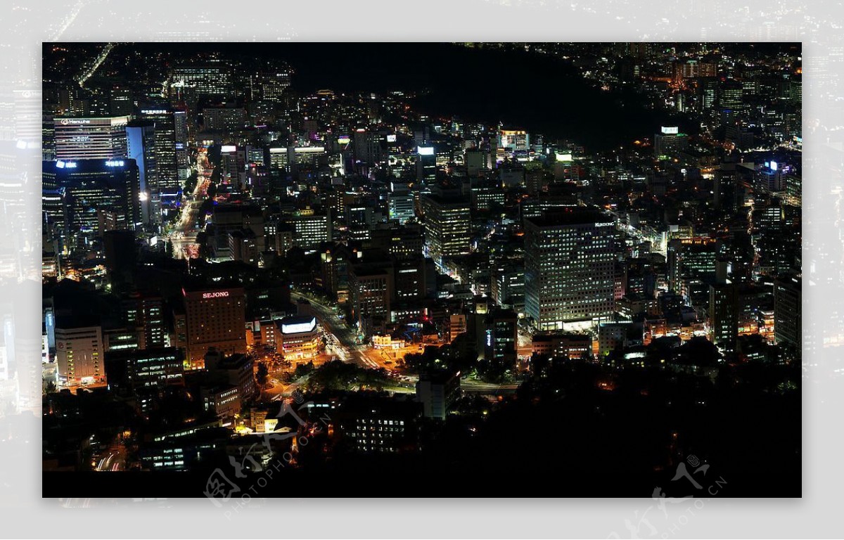首尔夜景图片