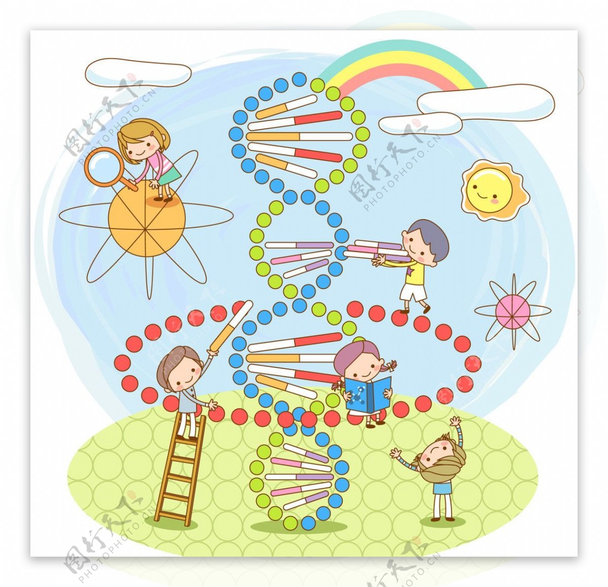 基因DNA模型图片