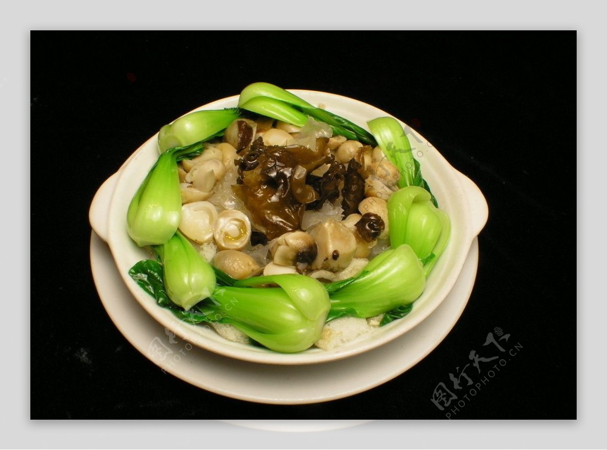 香菇青菜银耳图片