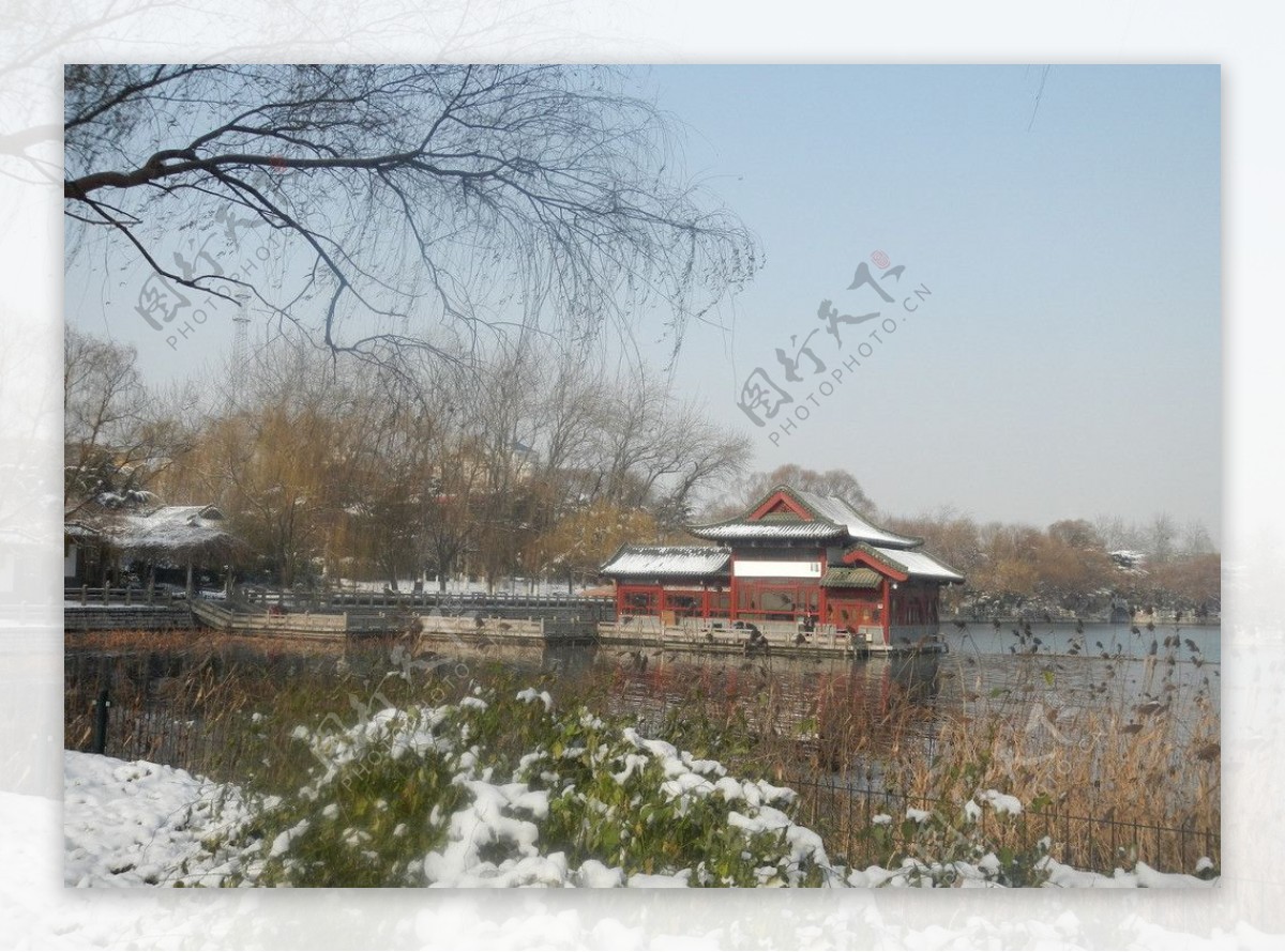 大明湖风景图图片