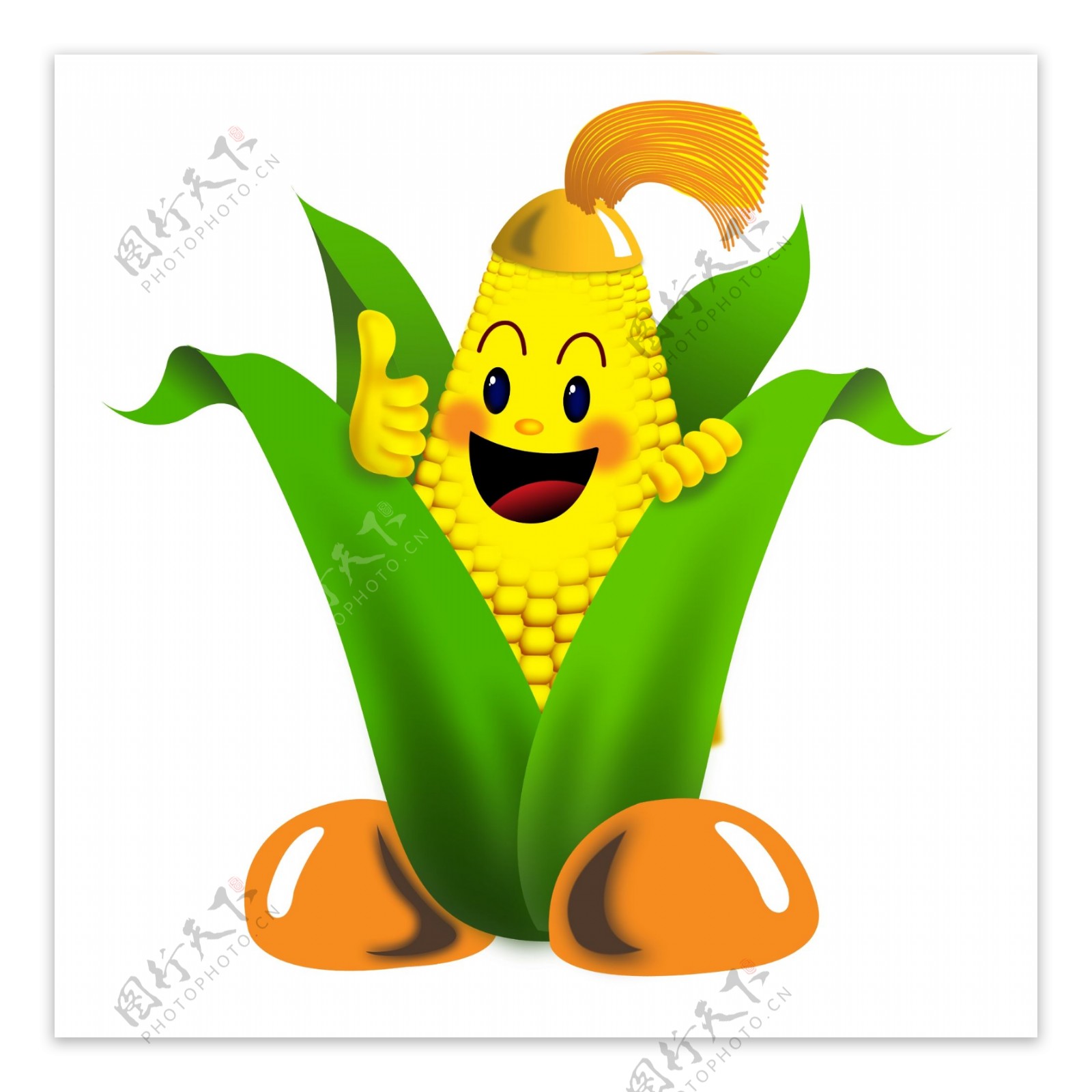 黃色的玉米 新鮮的玉米 卡通玉米 玉米插畫, 黃玉米, 新鮮玉米, 卡通玉米素材圖案，PSD和PNG圖片免費下載