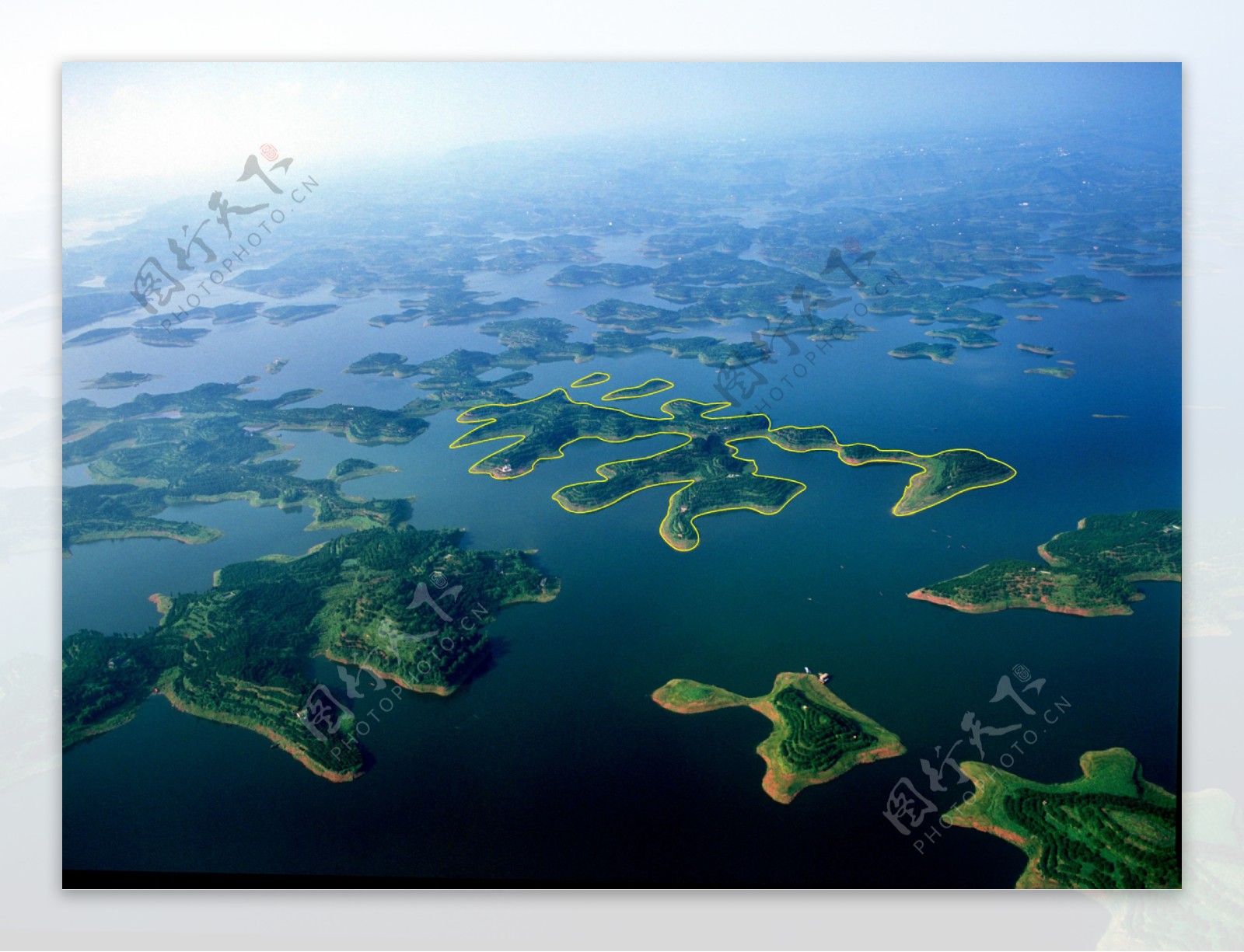 长寿湖寿岛图片
