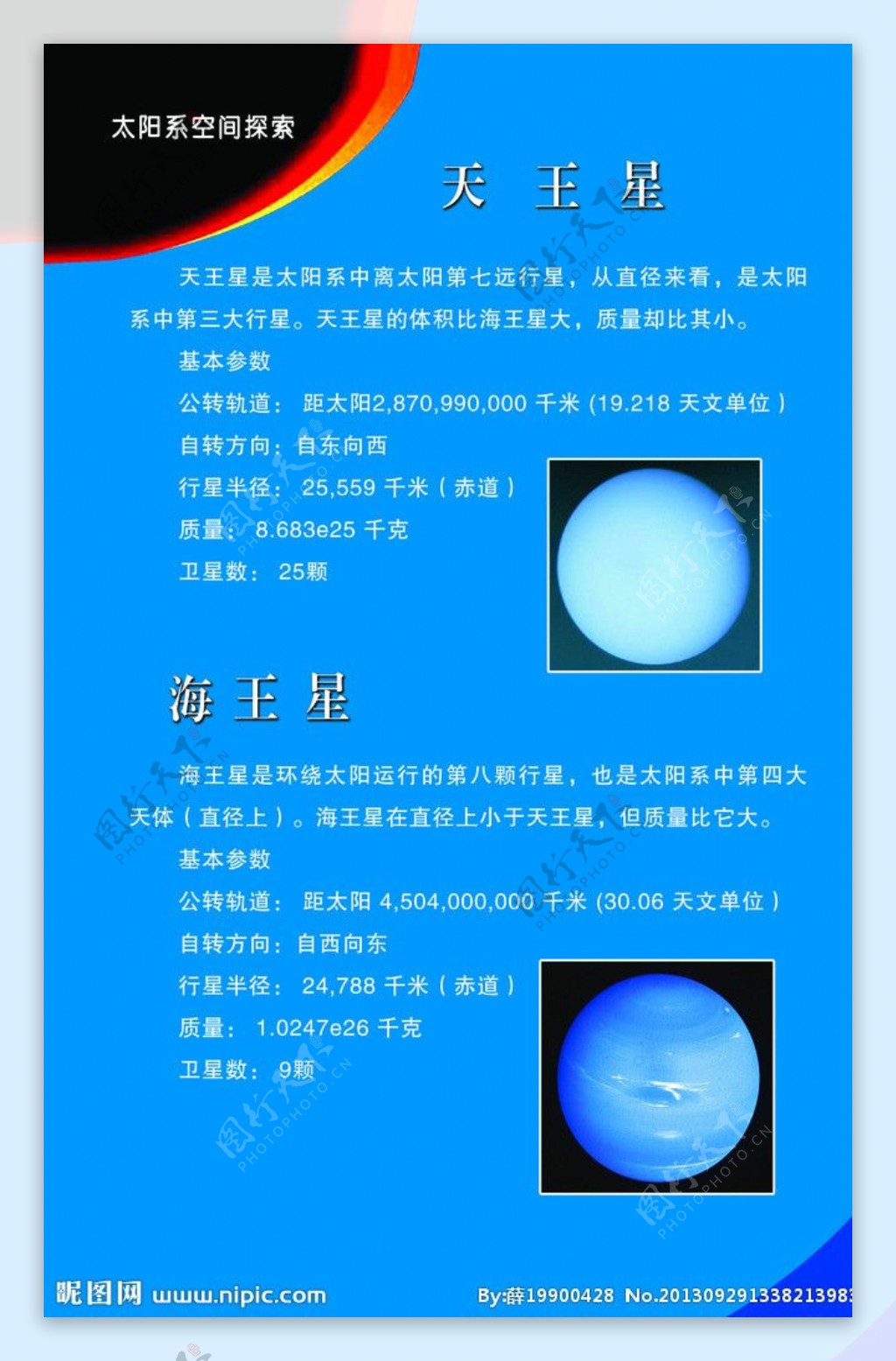 天王星海王星图片