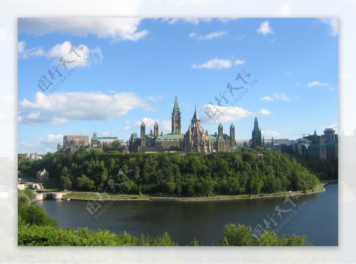 加拿大国会山庄图片