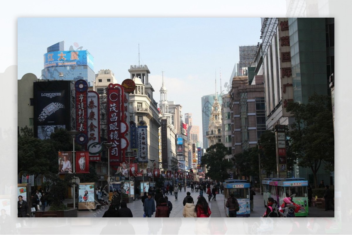 上海南京路步行街图片