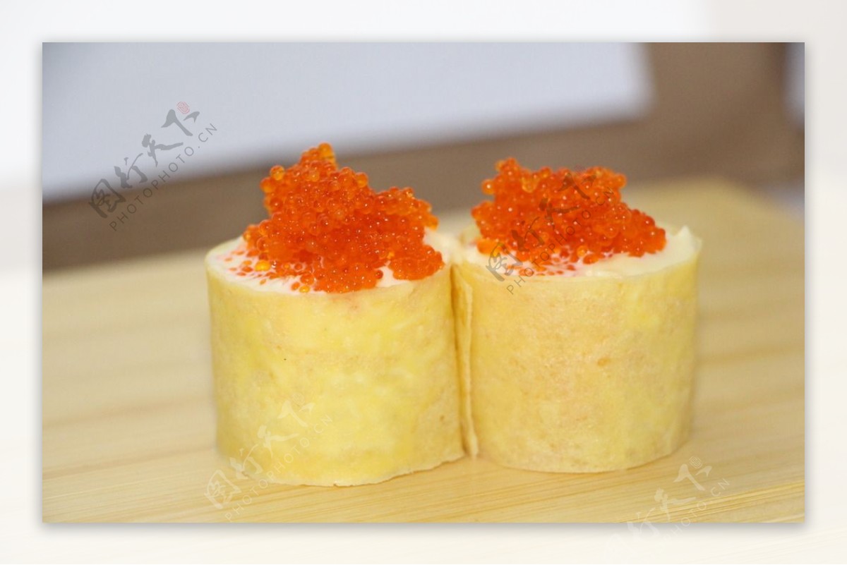 沙律蛋寿司图片