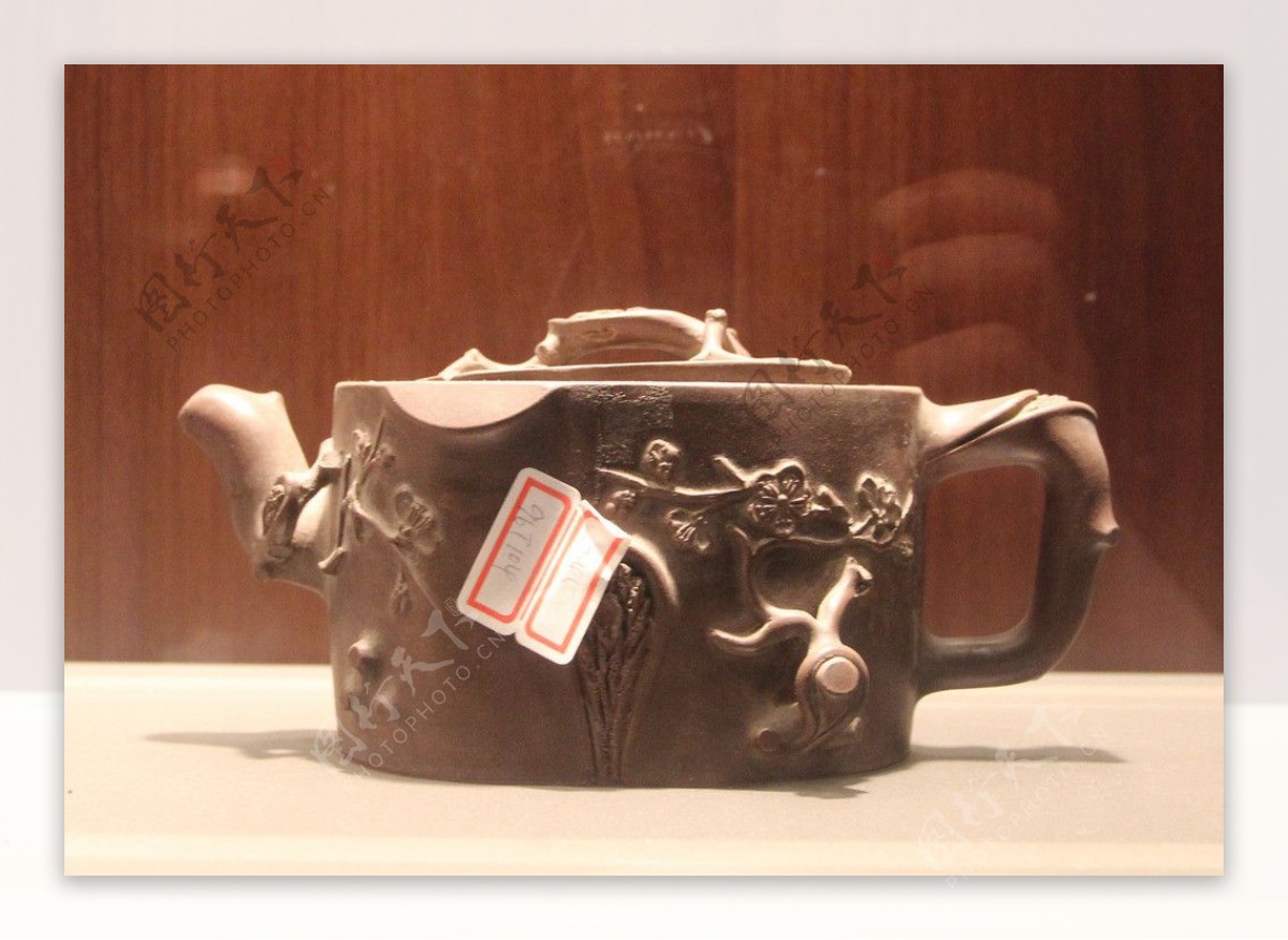 木制茶壶图片