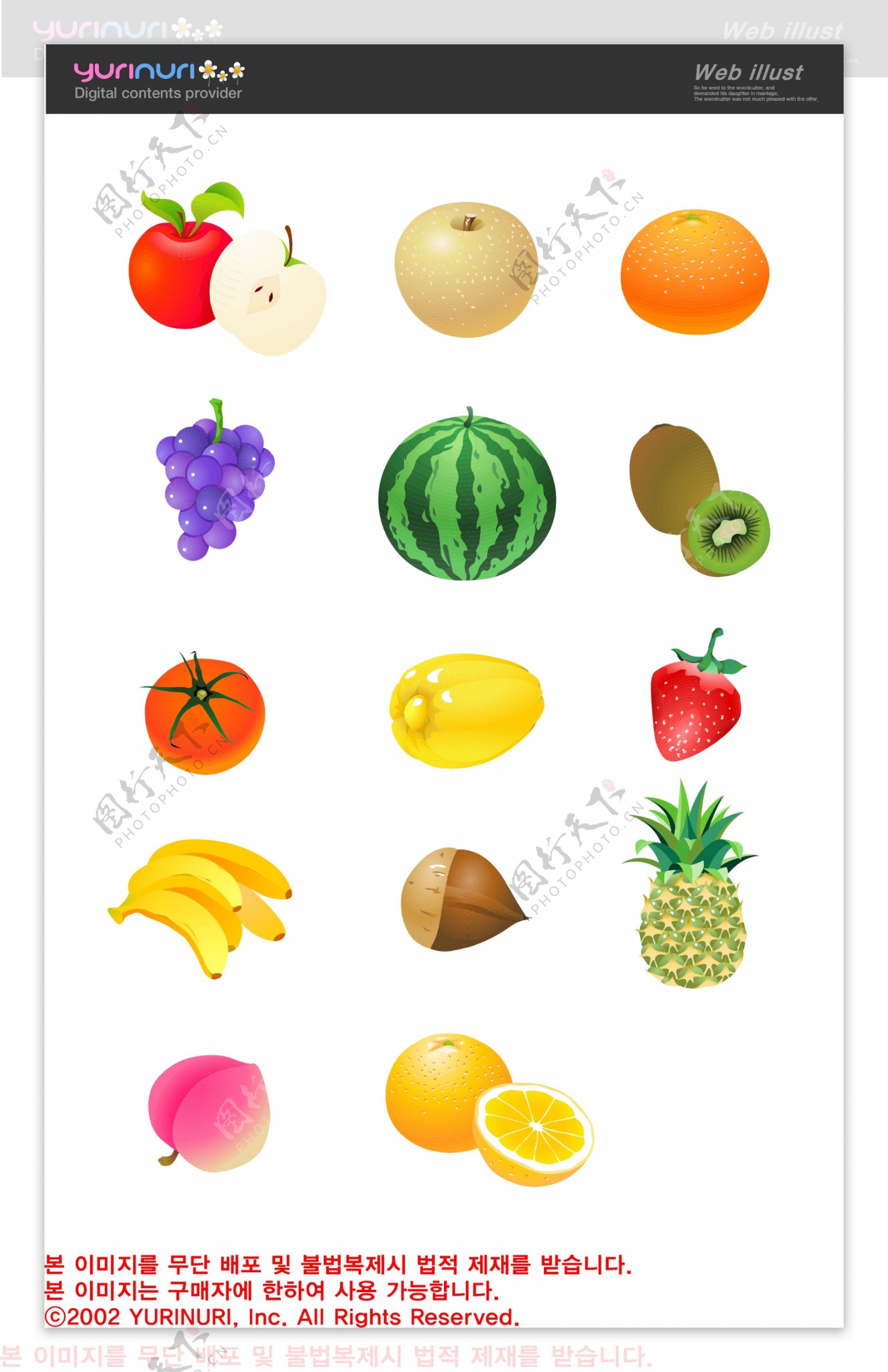 水果矢量图图片