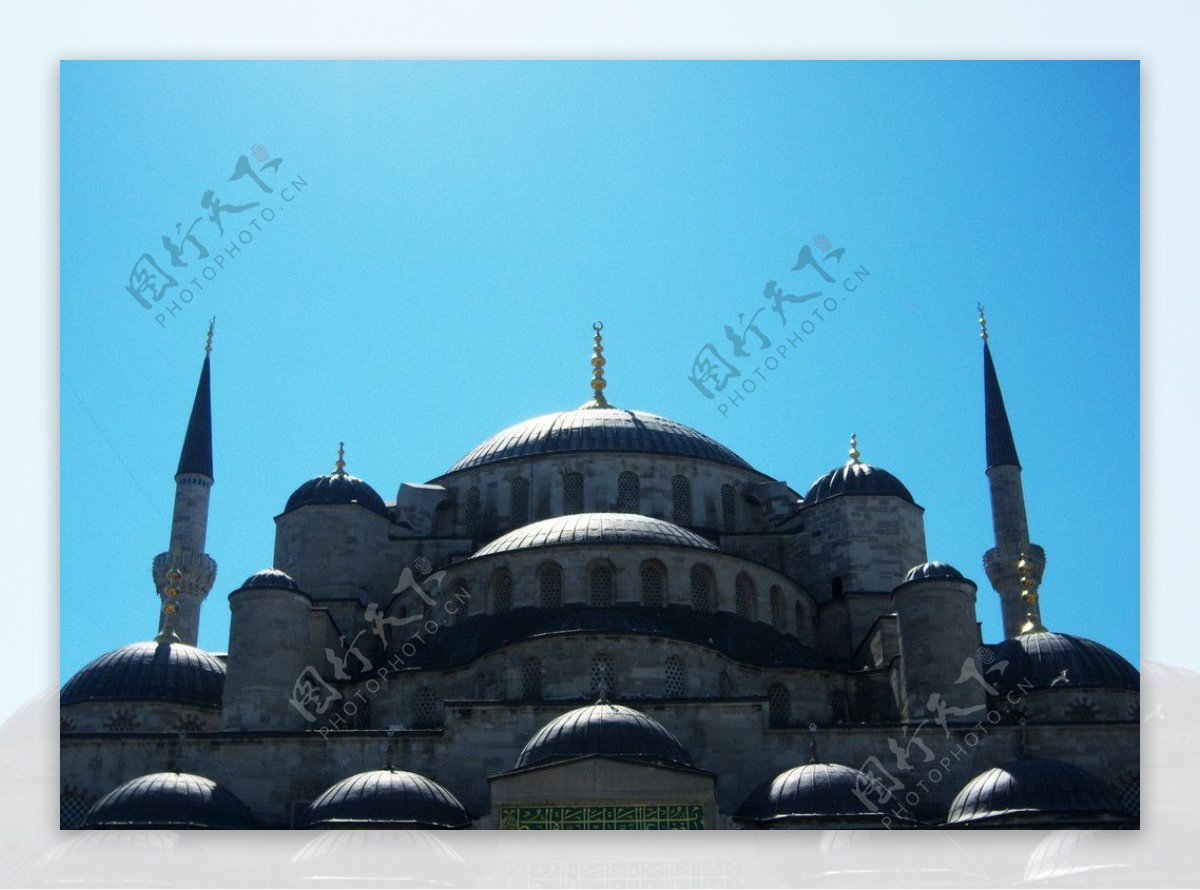 伊斯坦布尔清真寺穹顶图片