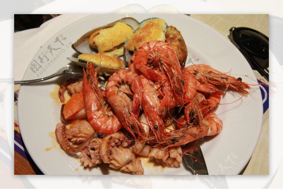 塞班岛海鲜自助美食图图片