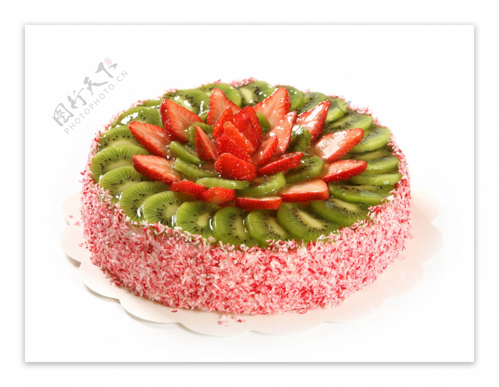 草莓猕猴桃蛋糕图片