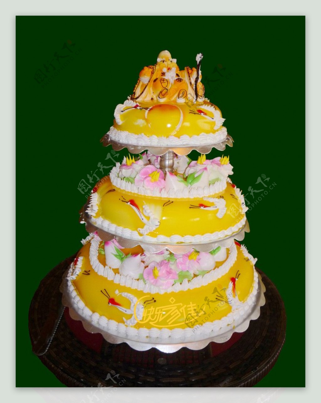 快乐祝寿蛋糕图片
