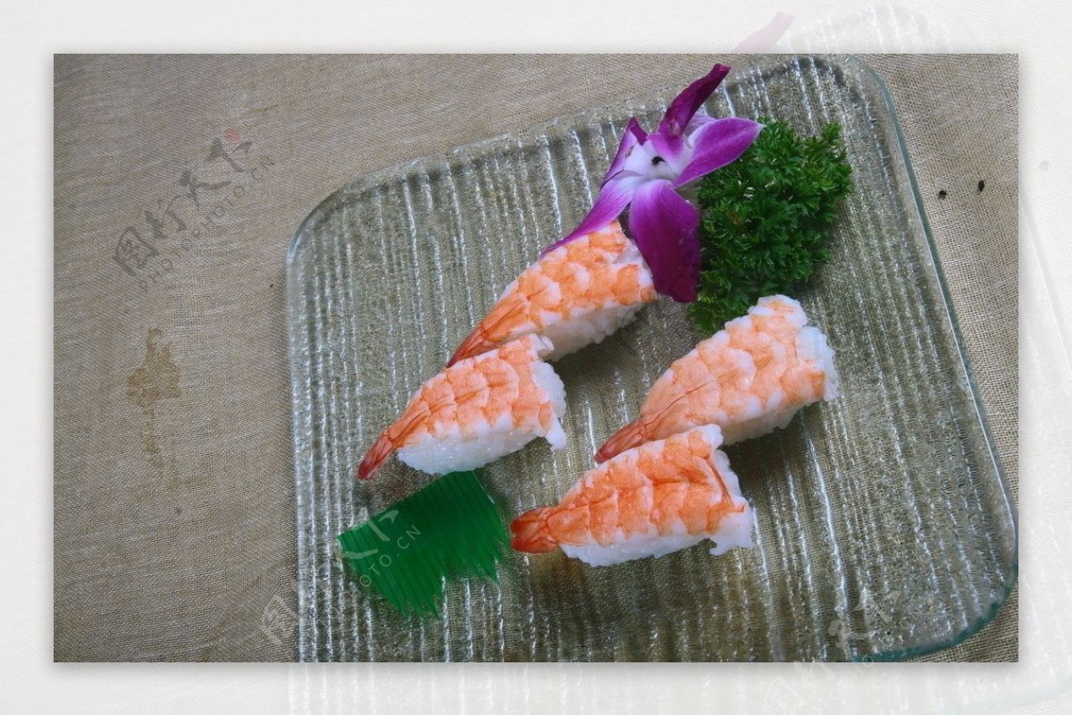 甜虾寿司图片素材-编号15467612-图行天下