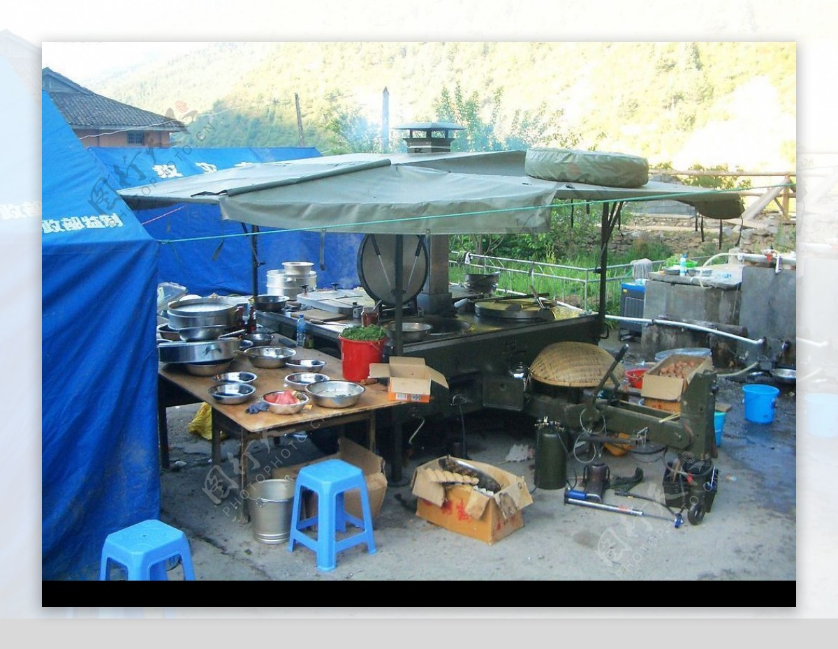 小金县抗震救灾重建指挥部厨房图片