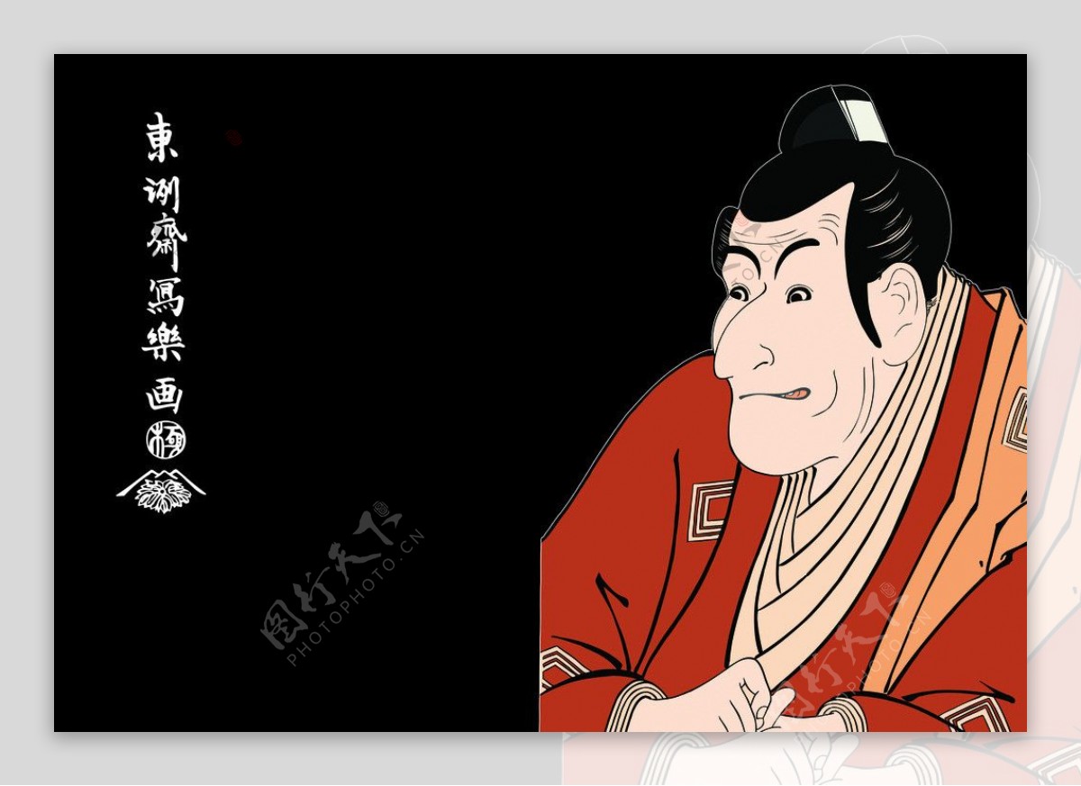 日本挂帘日式图片
